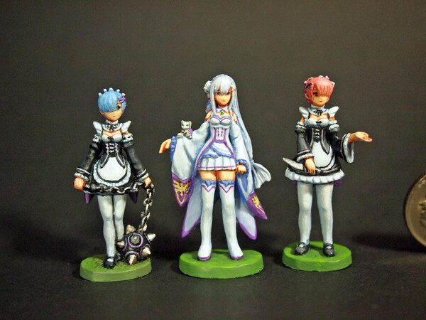 Emilia, Puck, Re:Zero Kara Hajimeru Isekai Seikatsu, Aurora Model, Garage Kit, 1/48